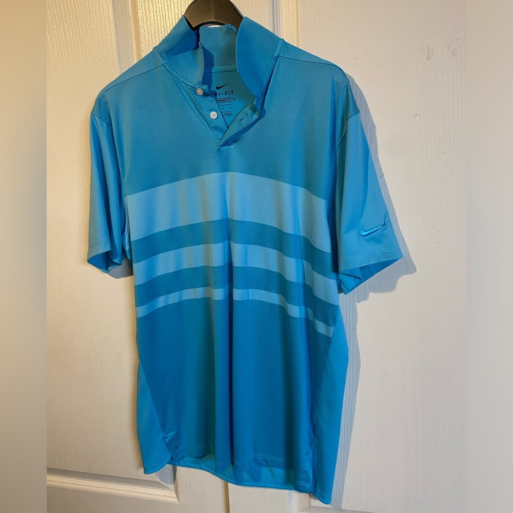 Light blue Nike golf polo, men’s medium